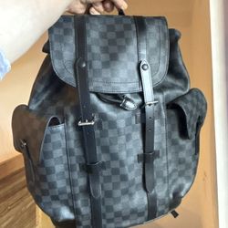 LV Louis Vuitton Christopher Graphite Bag Backpack Brand New 