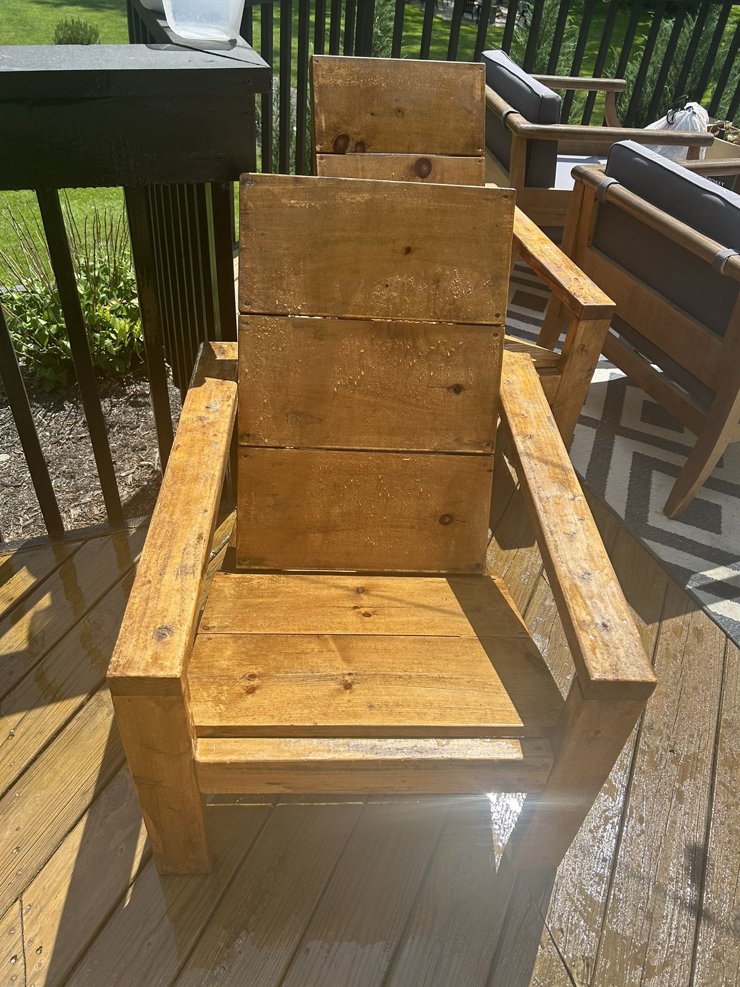 Adirondack Chairs-all Wood- 4 Of Them