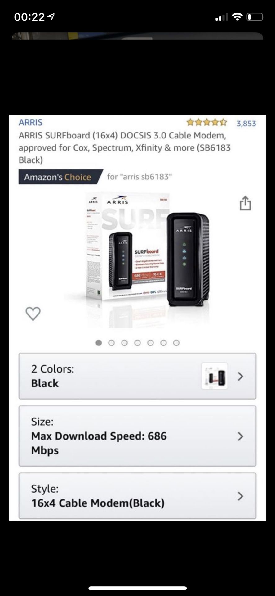 FAST VEGAS INTERNET CABLE MODEM