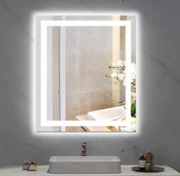 LED Frameless Tempered Bathroom Vanity Mirror