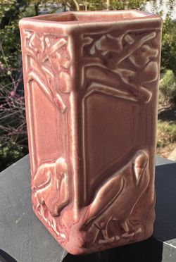 1927 ROOKWOOD POTTERY Raven Pencil Holder #1795 | XXVII Soft Porcelain "P" Mark