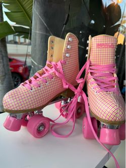 Impala Skates - Pink & Yellow Gingham