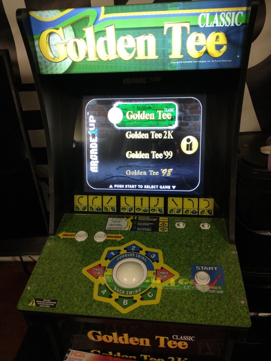 Golden Tee Arcade 1 Up Video Game