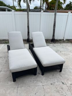 Pair of El Dorado Outdoor Lounge Chairs