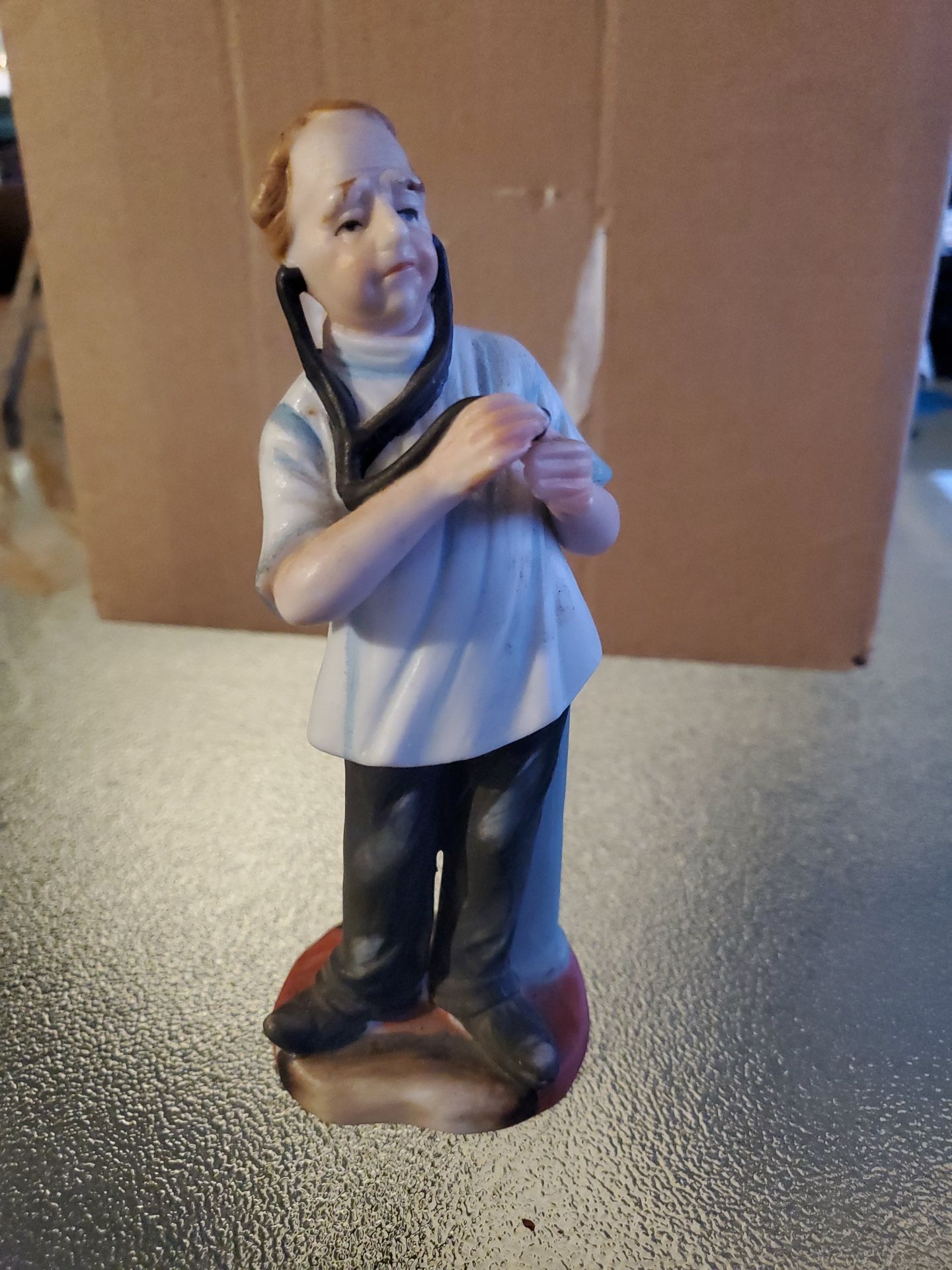 Rare Doctor Figure With Stethoscope Signed &other Collectibles