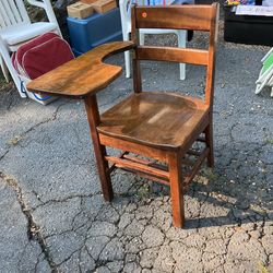 Refinished Antique Child School Desk