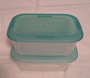 Bella Storage Solutions Airtight Clear Plastic Food Storage Containers with Lids Set of 2