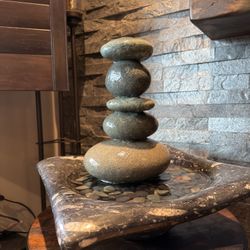 Tabletop Indoor / Outdoor 5-Tier Cairn Water Fountain