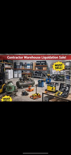 Warehouse Liquidation SALE – Construction, Mold Equipment & Tools – Everything Must Go