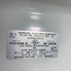 General Electric Refrigerator Inverter