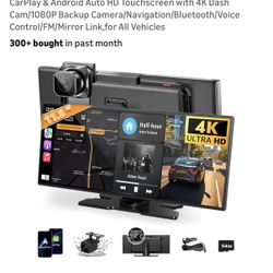 11.5” Wireless CarPlay Touchscreen with Dash Cam