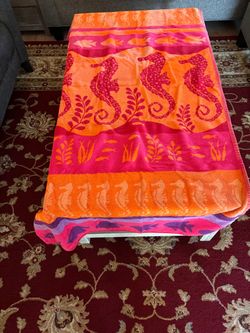 2  Large  Print Beach Towels