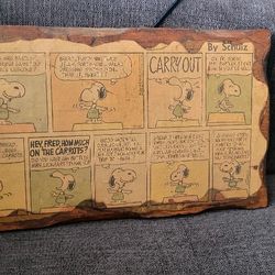 Framed Peanuts Vintage Newspaper Comic Strip

