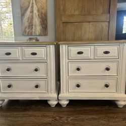 Set Of Nightstand/End Tables Custom Painted