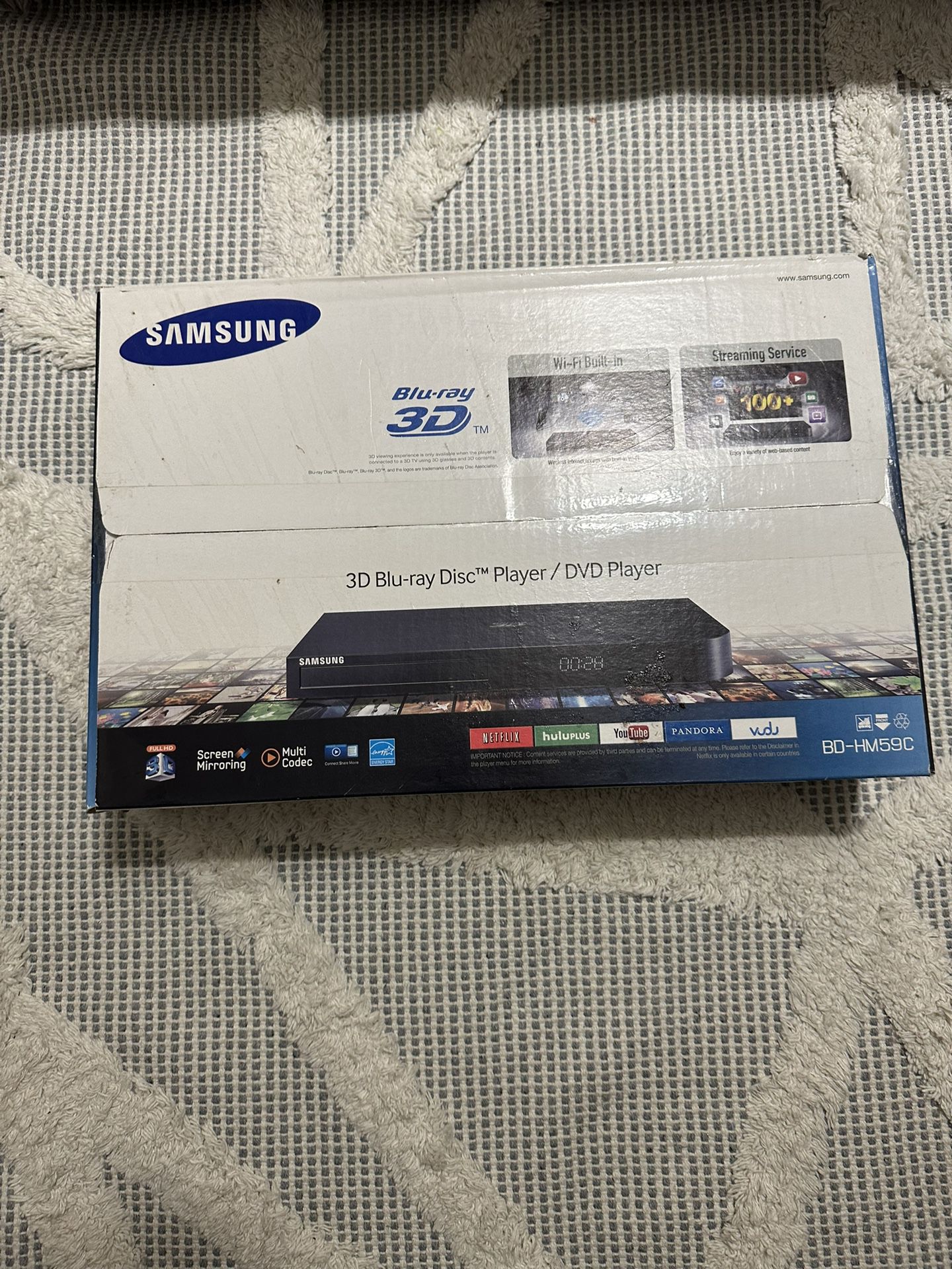 Samsung Blue Ray 3D DVD Player Build In WiFi for Sale in Portland