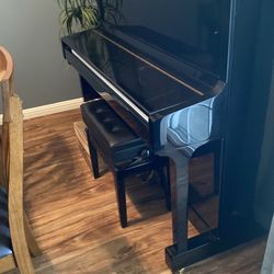 Like  new  Gebr. Perzina Black upright piano for sale