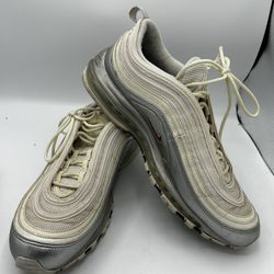 Nike Air Max 97 QS B-Sides White Silver Running Shoes AT5458-100 Mens Size 12