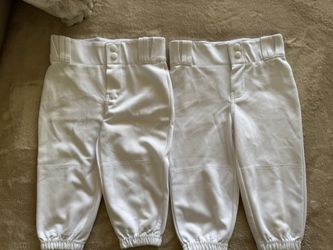White T-ball Pants 4T