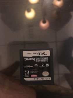Nintendo ds transformers