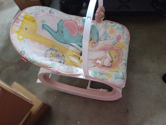 Baby Girl Vibrating Bouncer