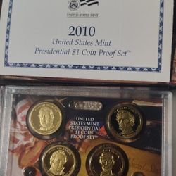 2010 Presidential Dollar Coin Mint Proof With COA