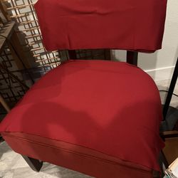 Red Sofa Chair With Cover