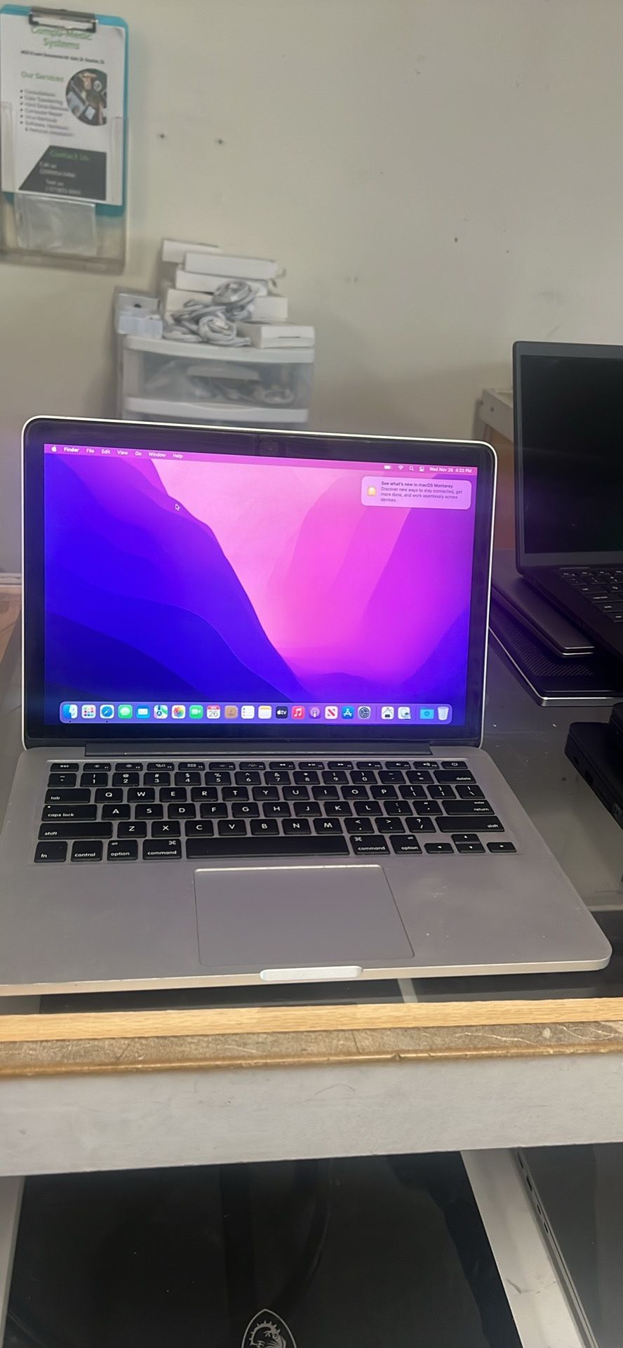 MacBook Pro 8GB RAM 500GB SSD Core i5