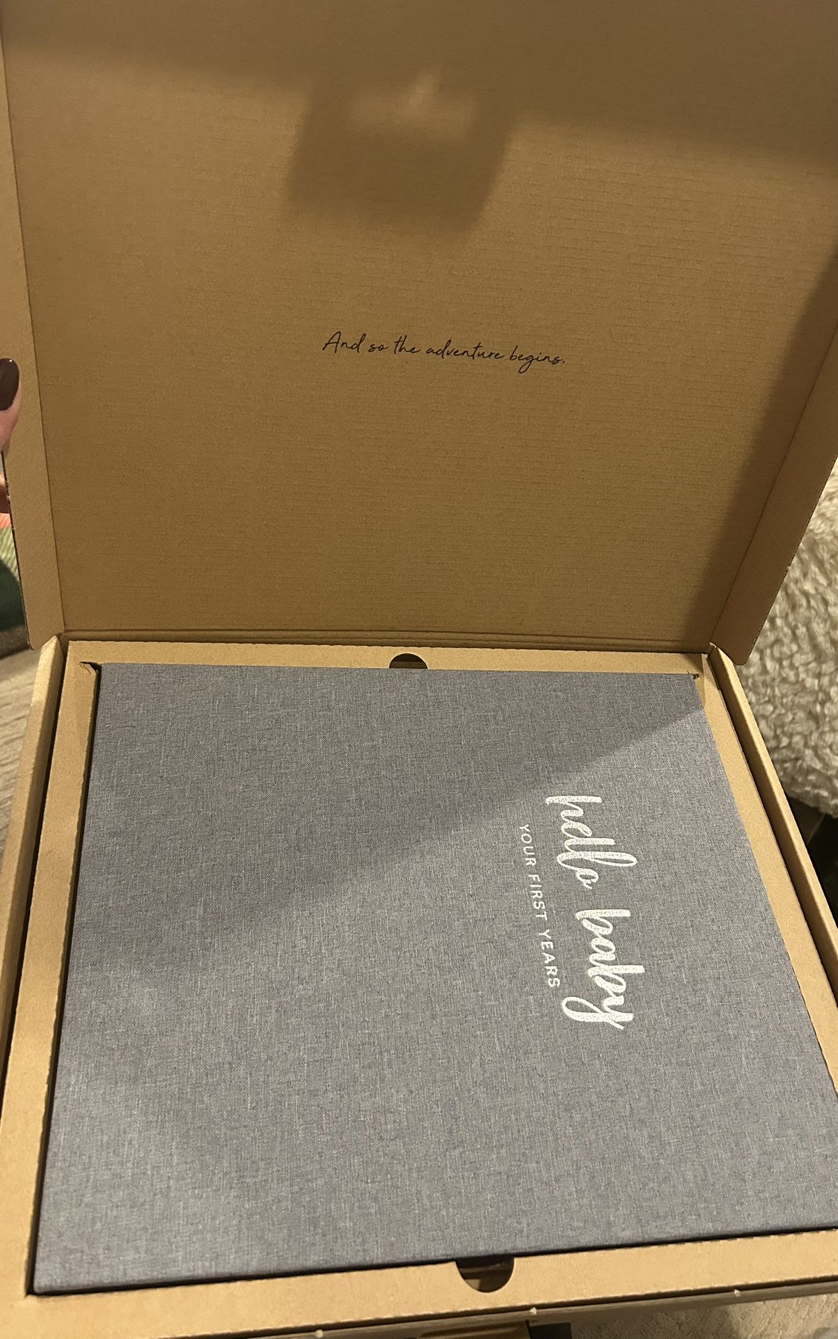 Peachly “Hello Baby” Memory Book – Scandi Style (New in Box) 