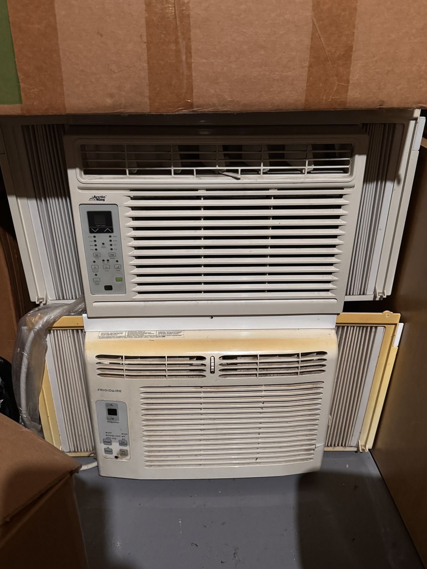 Arctic King 12,000 BTU window air conditioner And Frigidaire 5000 BTU window air conditioner