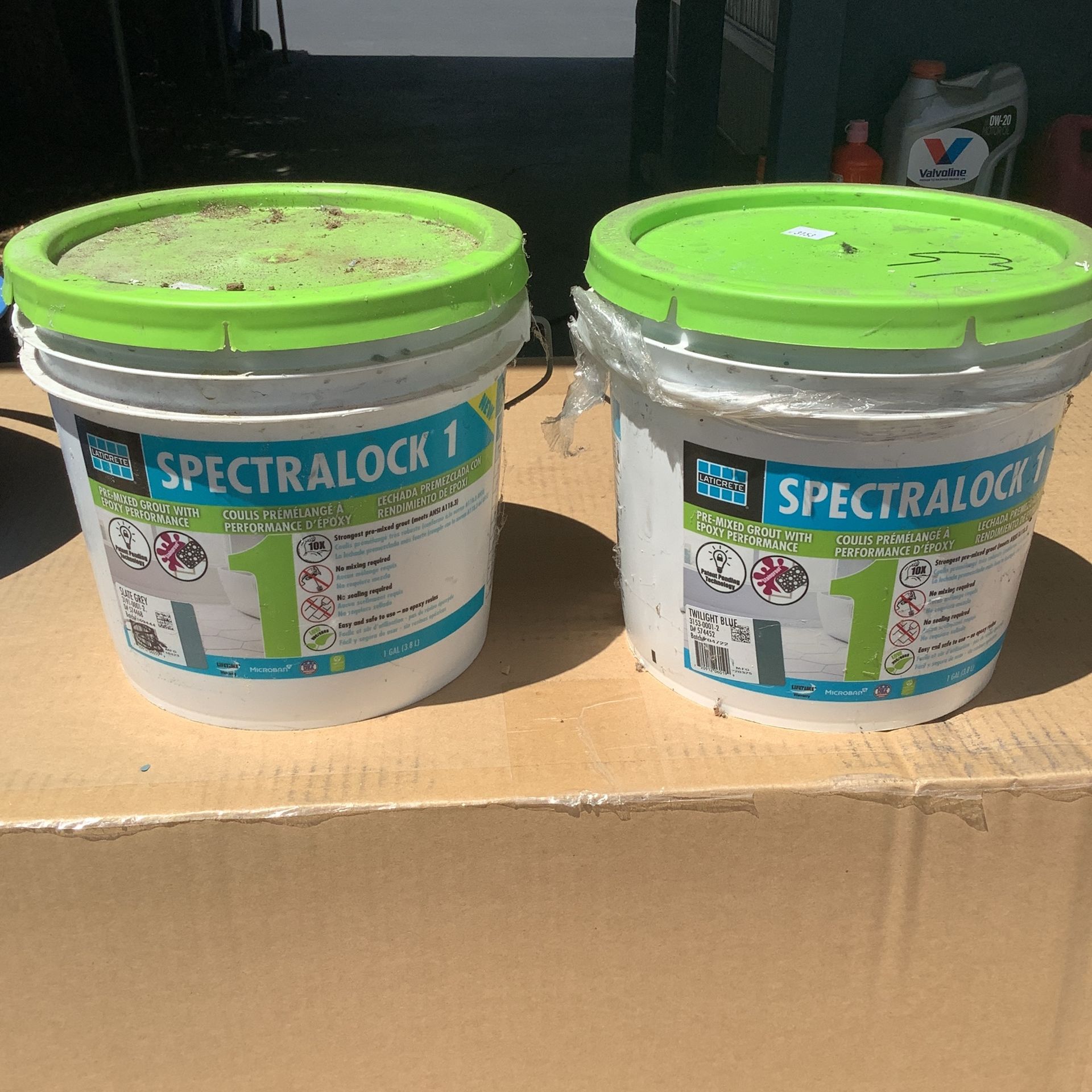 Grout Spectralock Twilight Blue and Slate Grey $20 Each $40 For Both