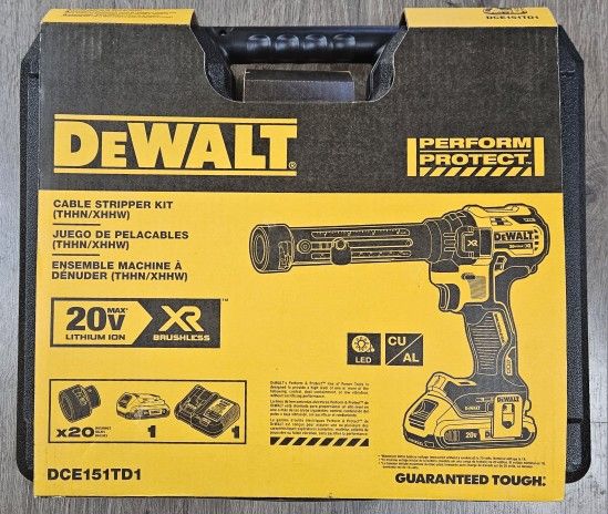 DeWalt Cable Stripper Kit (THHN/XHHN) DCE151TD1 NEW!