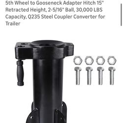 5th Wheel To Gooseneck Adapter 