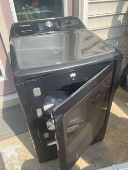🖤 NEW!!! Samsung Black Stainless Washer & Dryer Set – Like New (Military PCS Move)