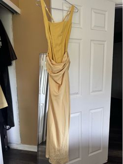 Almond muse yellow dress XS