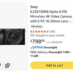 Sony A6100 PERFECT CONDITION