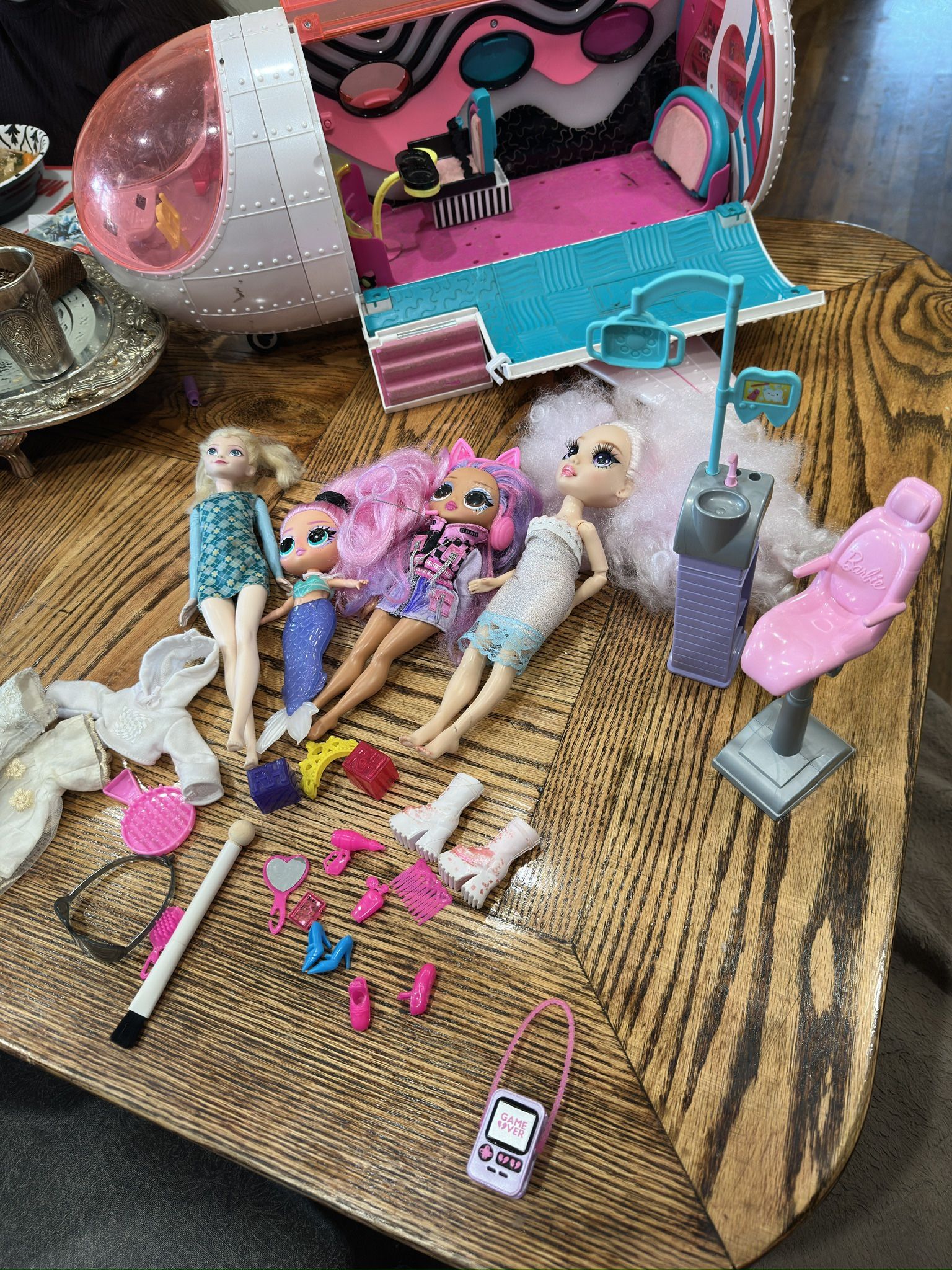 Barbie Airplane And Dolls