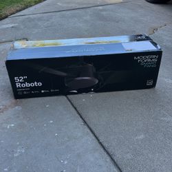 Modern Forms Roboto Smart Indoor and Outdoor 3-Blade Ceiling Fan 52in Oil Rubbed Bronze