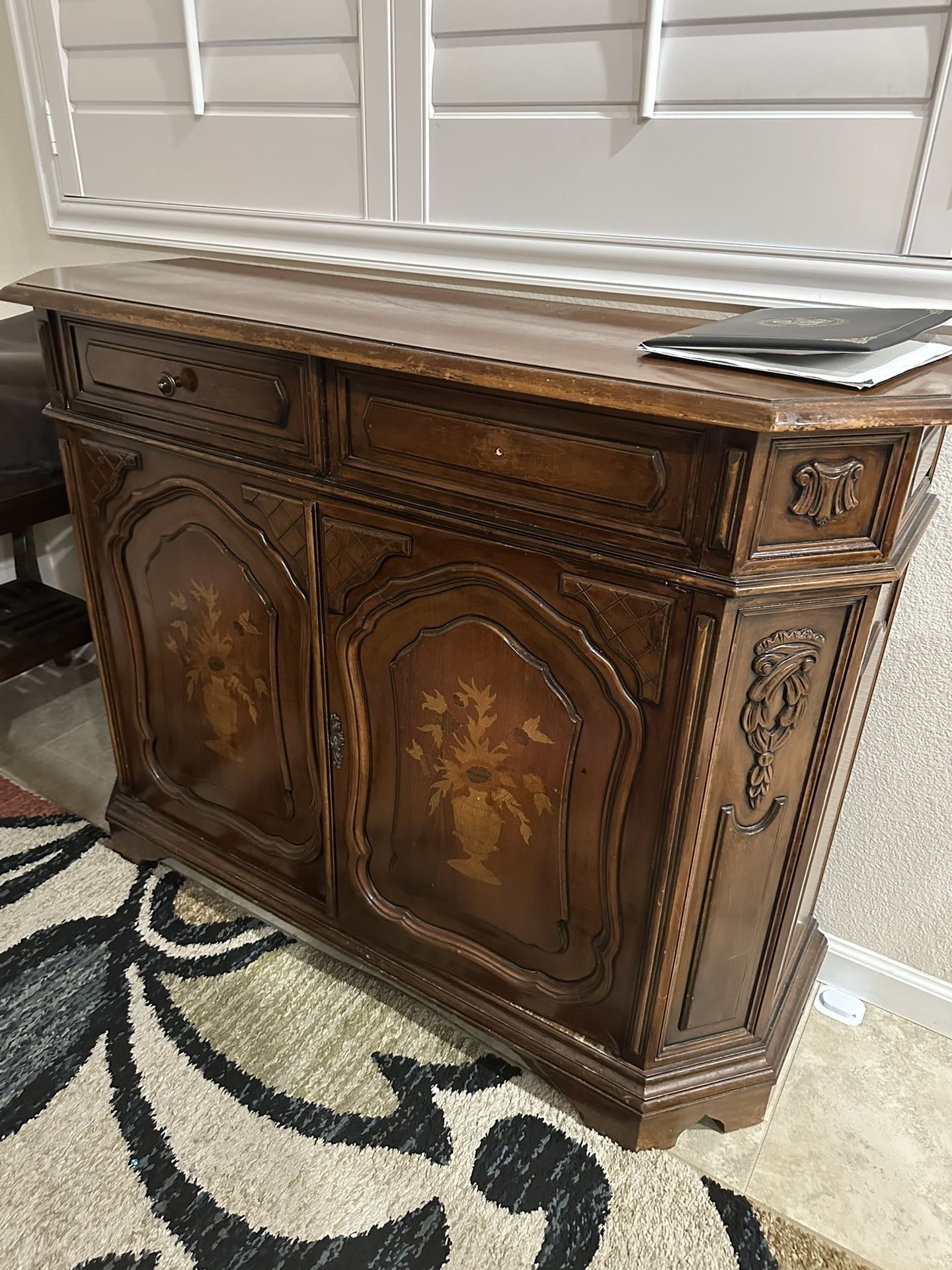 Solid Wood Antique Cabinet