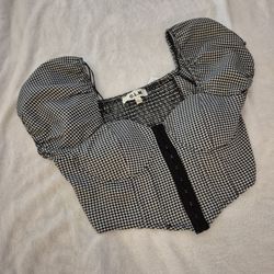 Houndstooth Pattern Corset
