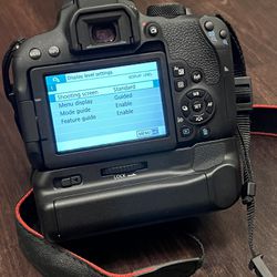 Canon EOS Rebel T7i Camera With Battery Grip