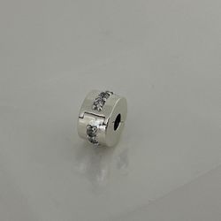 Pandora Clear Sparkling Row Clip Charm