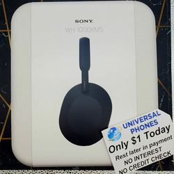 SONY WH1000XM5 BLUETOOTH HEADPHONES NEW IN BOX $1 DOWN TODAY REST IN PAYMENTS.NO CREDIT CHECK 