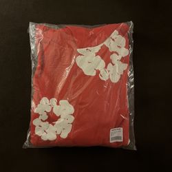 Red Demin Tears Hoodie