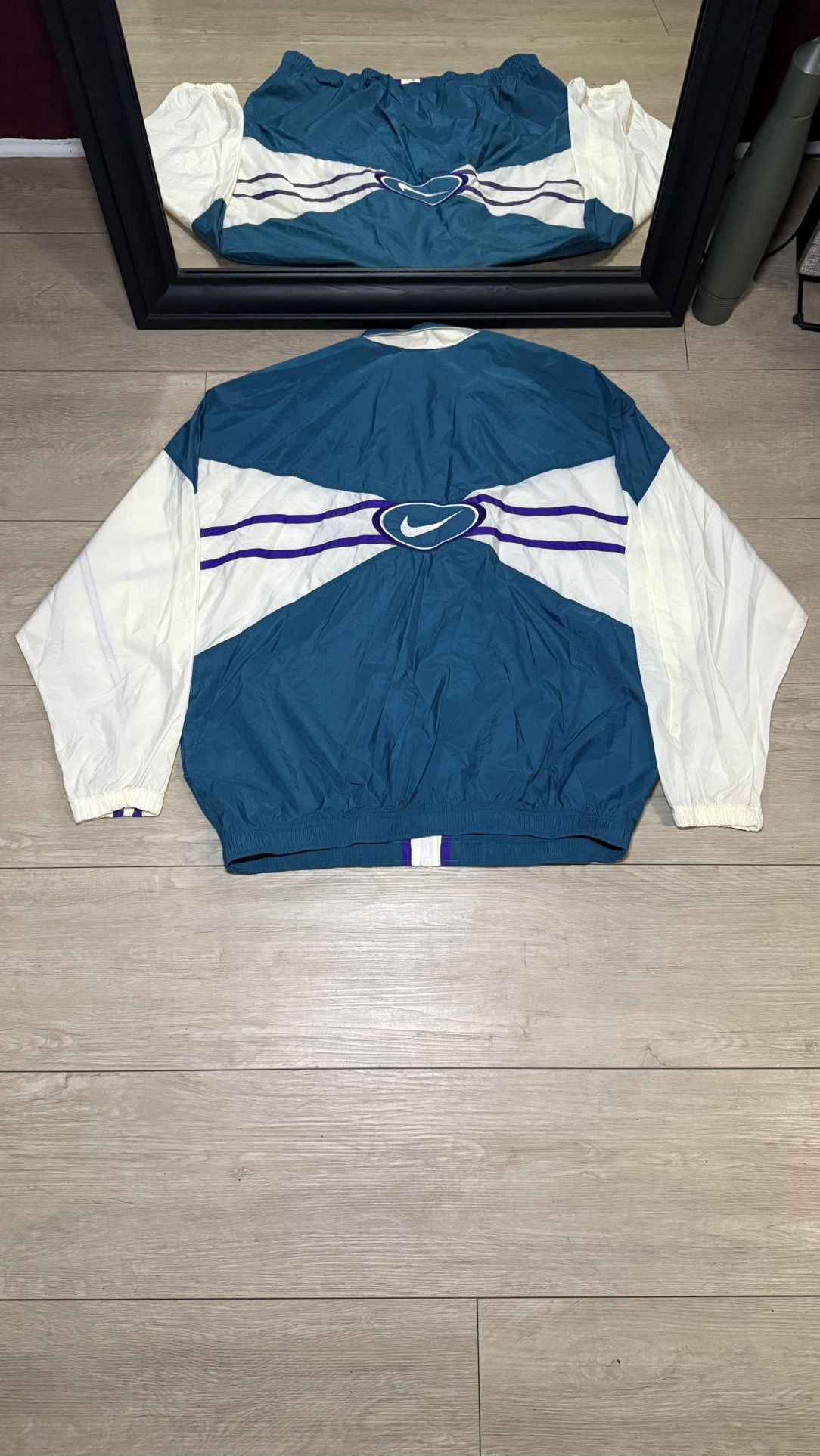 Vintage 1990s Nike Windbreaker Multicolor Zipup