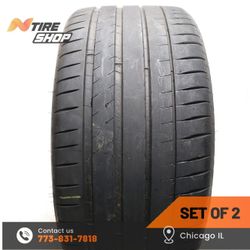 Set of 2 Used  7.5/32  Summer  325/35ZR22  114Y  Michelin  Pilot Sport 4 S MO1