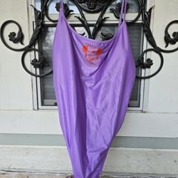 *NEW WITH TAGS* 3XL Purple Minnie Mouse Disney Bathing Suit One Piece Swimsuit