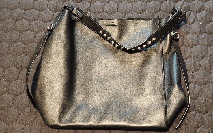 All Saints leather tote