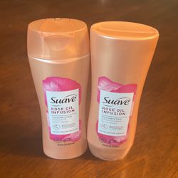 SUAVE Rose Oil Infusion Shampoo & Conditioner Set 12.6 FL OZ each *NEW*