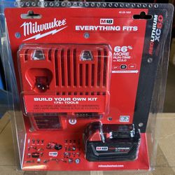 BRAND NEW MILWAUKEE M18 18-Volt Lithium-Ion XC Starter Kit with One 5.0Ah Battery and Charger