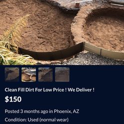Clean Fill Dirt For Low Price ! We Deliver ! Gilbert Area ! 